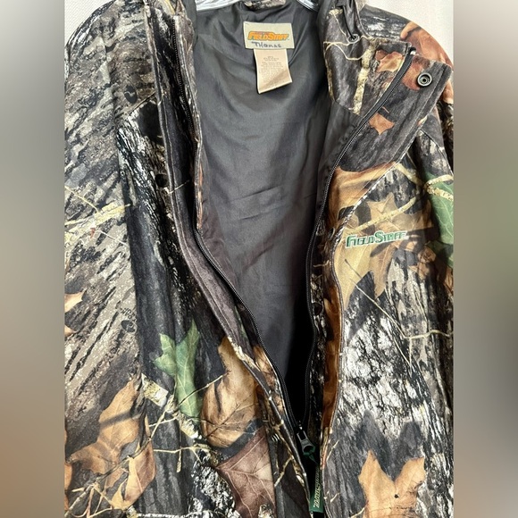 Mossy Oak Field Staff Camo Hunting Jacket Men’s 2XL Hooded - Picture 2 of 6